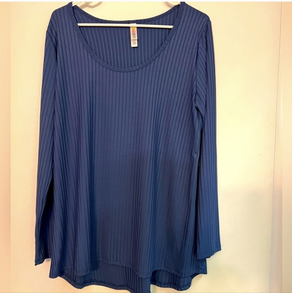 LulaRue long Lynnae blue ribbed